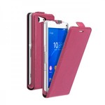 Чехол Flip Cover и защитная пленка для Sony Xperia Z3 Compact Deppa  (фиолетовый, магнит)