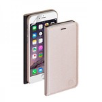 Чехол Wallet Cover PU и защитная пленка для Apple iPhone 6/6S Plus Deppa  (магнит, золотой)