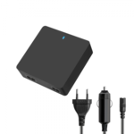 Сетевой и автомобильный адаптер питания для ноутбуков Deppa  (универсальный, 12 конвекторов, USB 1A, 90Вт)