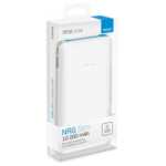 Внешний аккумулятор NRG Slim Deppa  (10000 mAh, microUSB, Apple 8-pin, USB, 2.1A, Li-pol, белый)