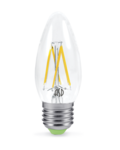 Лампа светодиодная LED-СВЕЧА-PREMIUM ASD (5Вт 230В Е27 3000К 450Лм прозрачная)