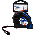 Рулетка Комфорт (8м x 25мм) обрезиненный корпус КОБАЛЬТ 646-805