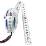 Рулетка КОБАЛЬТ Высота 10м x 25мм прозрачный корпус(мех.стопор, 2-сторонняя шкала, белое матов. покрытие, толщ. 0,11 мм) (мех.стопор, 2-сторонняя шакала, белое матов. покрытие, толщ. 0,11 мм)