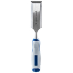 Стамеска плоская КОБАЛЬТ 40 х 140 мм, CR-V, двухкомпонентная рукоятка (1 шт.) блистер (1 шт., блистер)