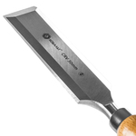 Стамеска плоская КОБАЛЬТ 30 х 140 мм, CR-V, деревянная рукоятка (1 шт.)  подвес (1 шт.,  подвес)