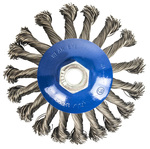 Кордщетка для МШУ радиальная с наклоном витая ПРАКТИКА 125 мм М14 (1шт.) блистер(1шт.) блистер