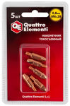 Наконечник токосъемный QUATTRO ELEMENTI M6x28   0.8 мм  (5 шт в блистере, для горелки полуавтомата)