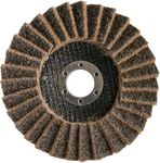 Круг лепестковый полировальный ПРАКТИКА 125 х 22 мм,  грубый, войлочный, абразивный