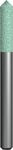 Шарошка абразивная ПРАКТИКА карбид кремния, цилиндрическая заостренная  6х27 мм, хвост 6 мм, блистерблистер