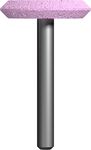 Шарошка абразивная ПРАКТИКА оксид алюминия, дисковая 32х6 мм, хвост 6 мм, блистерблистер