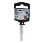 Головка торцевая глубокая КОБАЛЬТ 1/4", 5 мм, Cr-V(1 шт.) подвес