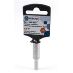 Головка торцевая глубокая КОБАЛЬТ 1/4", 4 мм, Cr-V(1 шт.) подвес