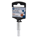 Головка торцевая глубокая КОБАЛЬТ 1/4", 6 мм, Cr-V(1 шт.) подвес