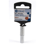 Головка торцевая глубокая КОБАЛЬТ 1/4", 7 мм, Cr-V(1 шт.) подвес