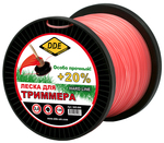 Корд триммерный на катушке DDE "Hard line" (круг армир., 2,0ммх126м, серый/красный)