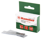 Гвозди для степлера Hammer Flex 215-002  16мм, сечение 1.25мм, T-образные (тип 48), 1000шт. ПРАКТИКА 