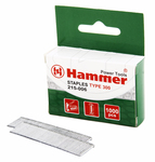 Гвозди для степлера Hammer Flex 215-006  14мм, сечение 1.2мм, T-образные (тип 300), 1000шт. ПРАКТИКА 