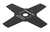 Нож для триммера Hammer Flex 223-006  закаленная сталь, 4 зуба, толщина 1,4 мм, d=255 мм ПРАКТИКА 