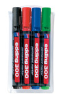 Набор маркеров EDDING E-300#4S  1,5-3мм 4 цвета