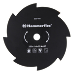 Нож для триммера Hammer Flex 223-010  закаленная сталь, круглый, 8 зубьев, толщина 1,4 мм, d=255 мм ПРАКТИКА 