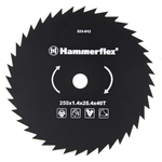 Нож для триммера Hammer Flex 223-012  закаленная сталь, круглый, 40 зубьев, толщина 1,4 мм, d=255 мм ПРАКТИКА 