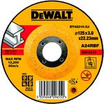 Круг отрезной DeWALT DT42310-XJ  по металлу для УШМ 125х22.2х3.0мм тип 27 изогнутый