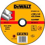 Круг отрезной DeWALT DT42501-XJ  по металлу для УШМ 180х22.2х3.0мм тип 1 плоский