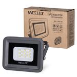 Светодиодный прожектор WOLTA WFL-10W/06  5500K, 10 W SMD, IP 65,цвет серый, слим