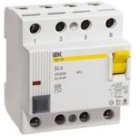 Выключатель дифференциального тока ИЭК 4п 25А/30мА  УЗО MDV10-4-025-030 Iek 