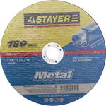 Круг отрезной STAYER MASTER 36220-180-1.6_z01 абразивный для УШМ 180х1.6х22.2мм  по металлу