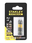 Биты STANLEY STA62850-XJ  FatMax Magnetic Screw Lock PZ1х50мм, 2 шт