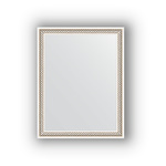 Зеркало EVOFORM BY 1326  в багете 35х46см витое серебро 3см DEFINITE