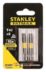 Биты STANLEY STA62925-XJ  FatMax Magnetic Screw Lock T40х50мм, 2 шт