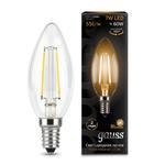 Лампа GAUSS 103801107  led filament candle e14 7w 2700к 1/10/50