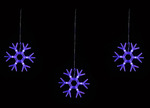 Гирлянда UNIEL ULD-E1503-036/DTA BLUE IP20 SNOWFLAKES-1  занавес светодиодный фигурный снежинки-1