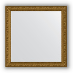 Зеркало EVOFORM BY 3135  в багетной раме виньетка состаренное золото 56мм 64x64см