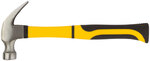 Молоток-гвоздодер, фиберглассовая усиленная ручка, Профи 28 мм, 450 гр. FIT FINCH INDUSTRIAL TOOLS 