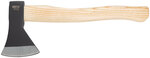 Топор кованая усиленная сталь, деревянная полированная ручка 600 гр. FIT FINCH INDUSTRIAL TOOLS 