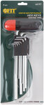 Ключи шестигранные длинные ( 1,5-10 мм ) CrV, 9 шт. с пластик.Т-обр.ручкой FIT FINCH INDUSTRIAL TOOLS 