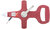 Рулетка геодезическая, стальная лента, красный открытый пластиковый корпус 20 м KУРС 
