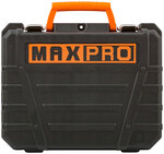 MAX-PRO Дрель-Шуруповерт аккумуляторная 18 В; 0-350/0-1250 об/мин; 10 мм; 30 Нм; 2 батареи (Li-Ion) х1,5 Ач; 15+1; 1 ч.; регулировка оборотов; резинов