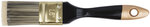 Кисть флейцевая "Стайл", искусственная черно-белая щетина, деревянная ручка 1,5" (38 мм) FIT FINCH INDUSTRIAL TOOLS 