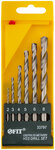 Набор сверл по металлу HSS полированных, 6 шт. (2-3-4-5-6-8 мм) FIT FINCH INDUSTRIAL TOOLS 