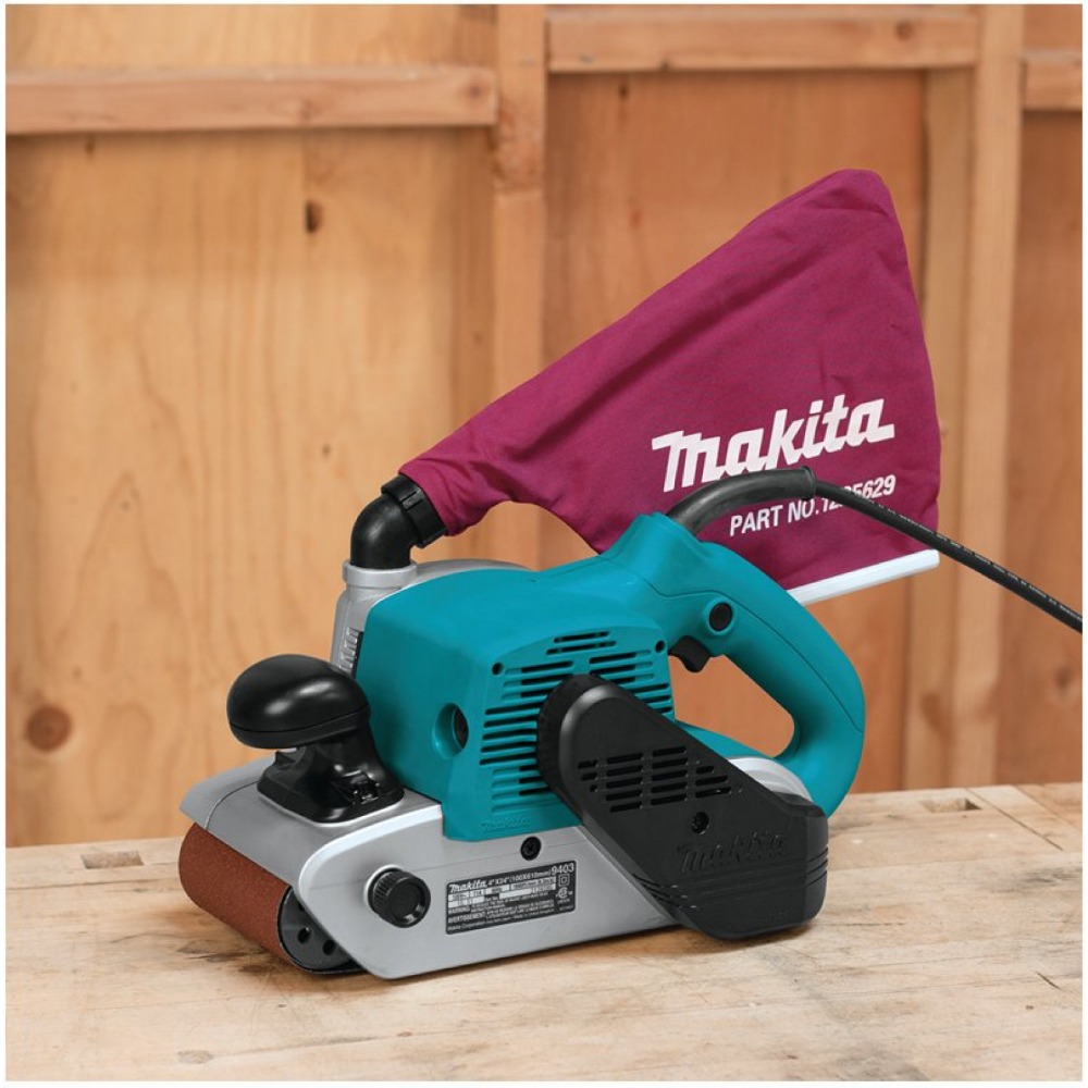 БСК – Шлифмашина ленточная Makita 9403 (1200Вт, 500м/мин, 100x610мм)