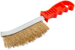 Корщетка с изогнутой пластиковой ручкой латунированная тип В FIT FINCH INDUSTRIAL TOOLS 