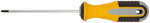 Отвертка "Старт", CrV сталь, прорезиненная ручка  3х100 мм РН0 FIT FINCH INDUSTRIAL TOOLS 