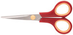 Ножницы бытовые нержавеющие, прорезиненные ручки, толщина лезвия 1,4 мм, 135 мм KУРС 
