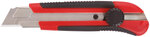 Нож технический "Крафт" 25 мм усиленный, прорезиненный, вращ.прижим, магнит KУРС 