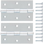 Петли универсальные, набор 2 шт., цинк 75 х 50 мм КУРС 