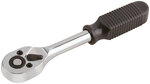 Вороток (трещотка), механизм легированная сталь 40Cr, пластиковая ручка, 1/4", 24 зубца KУРС 